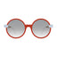 Clotilde A33 - A66 Warm Red with Soft Sky Blue Accent